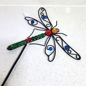 Garden Stake Dragonfly New with tags